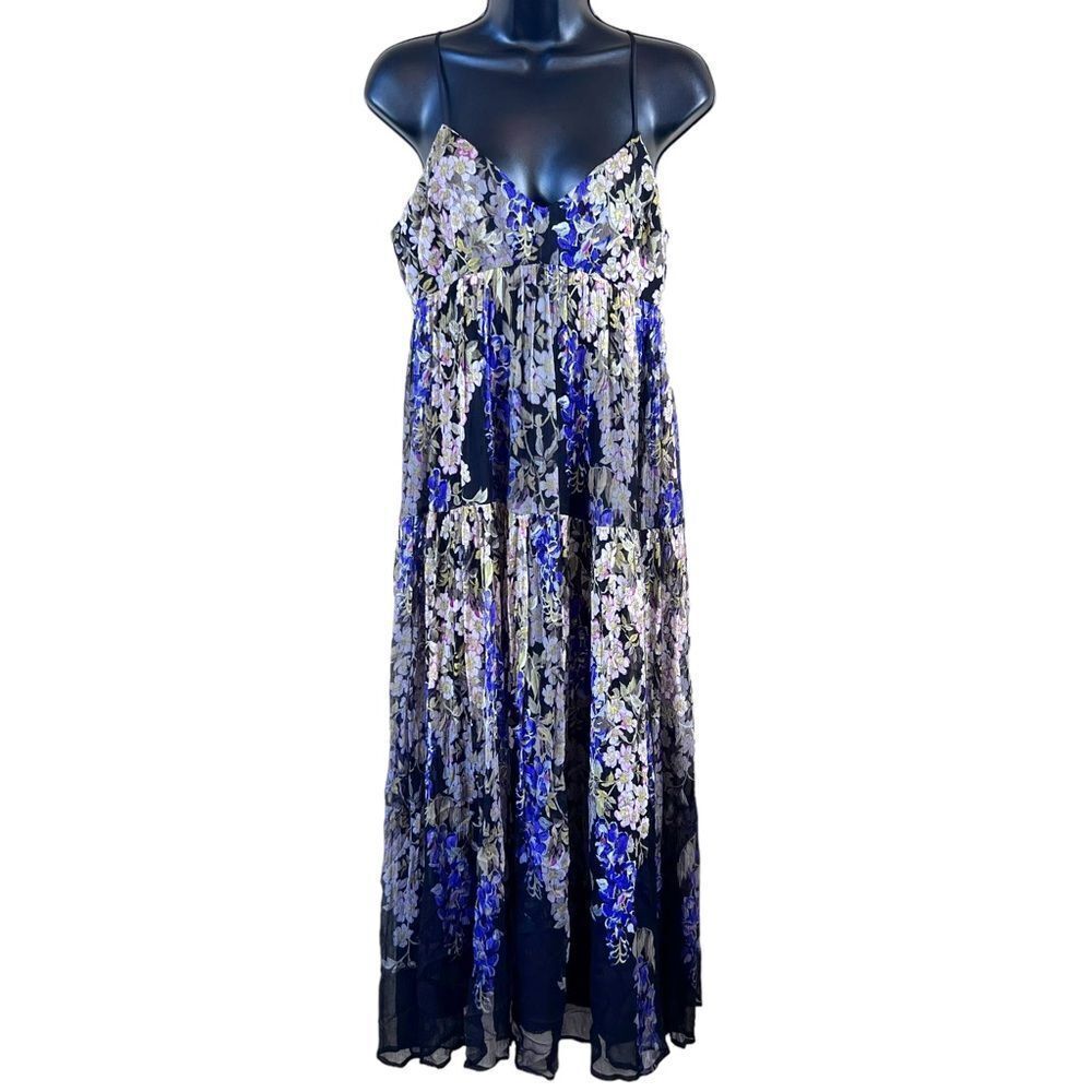 Anthropologie Floreat Adelia Floral Tiered Maxi Dress